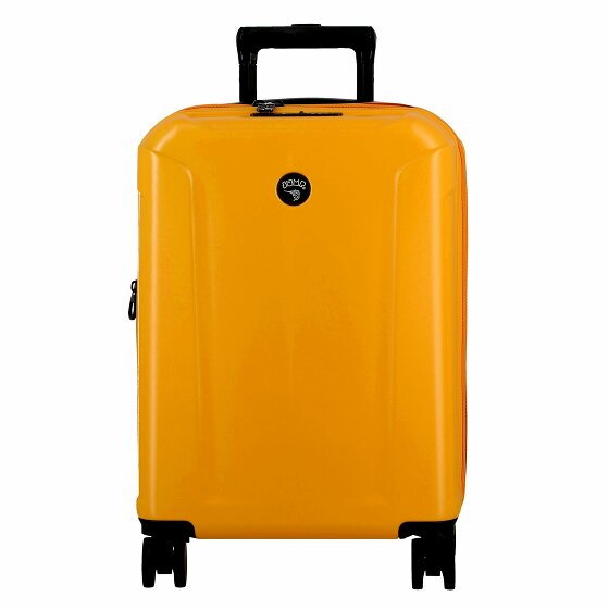 Jump Glossy 4 kółka Walizka kabinowy 55 cm z plisą rozprężną jaune