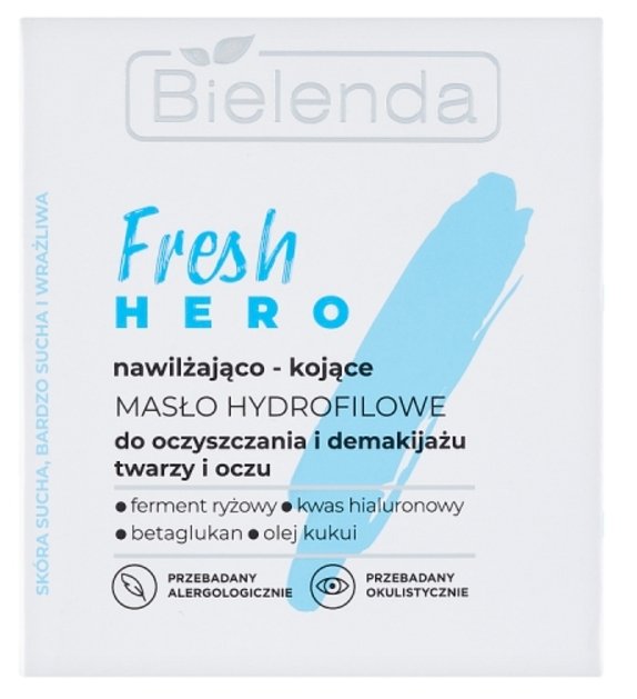 Bielenda Fresh Hero nawilżająco-kojące masło hydrofilowe do oczyszczania i demakijażu