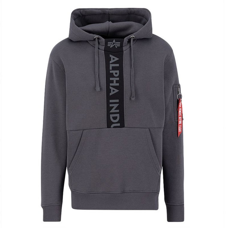 Bluza Alpha Industries Front Print Hoody 138331684 - szara