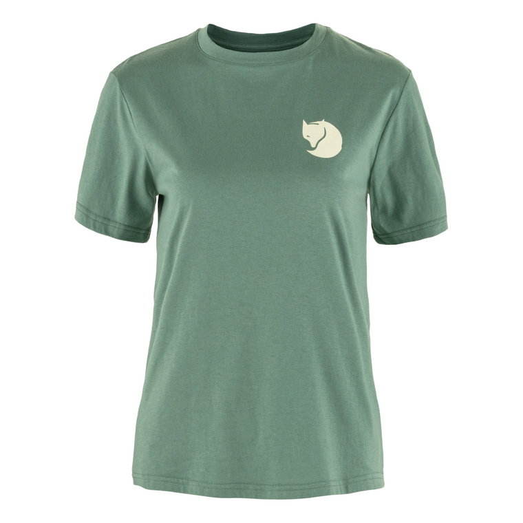 Damska koszulka Fjallraven Walk With Nature T-shirt patina green - L