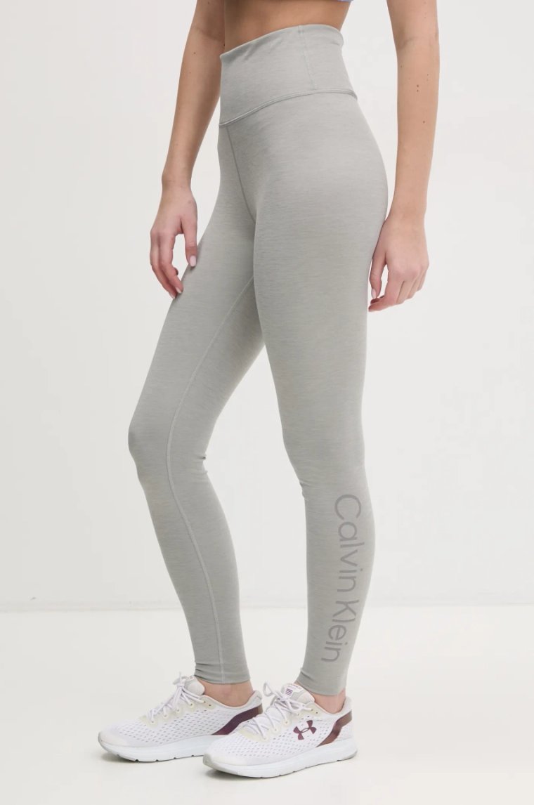 Calvin Klein Performance legginsy treningowe kolor szary gładkie LVGWS5L612