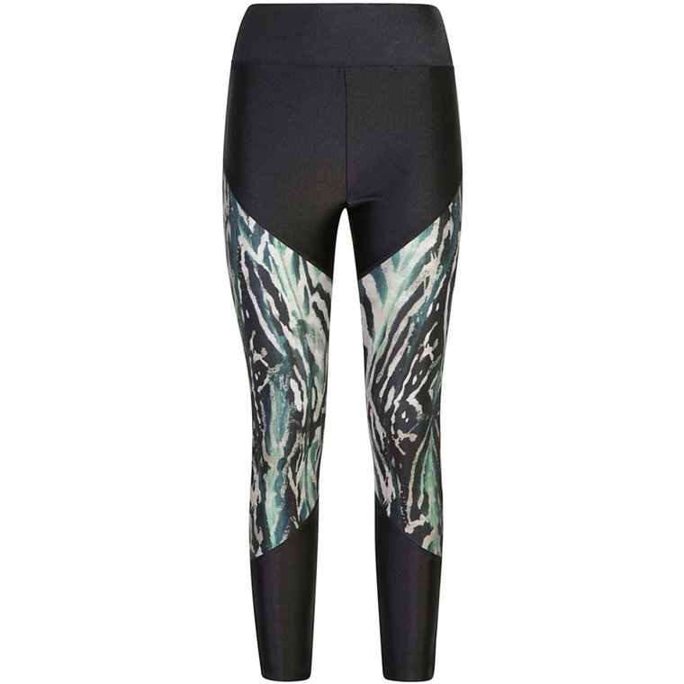 Zielone legginsy dla kobiet Aw24 Just Cavalli