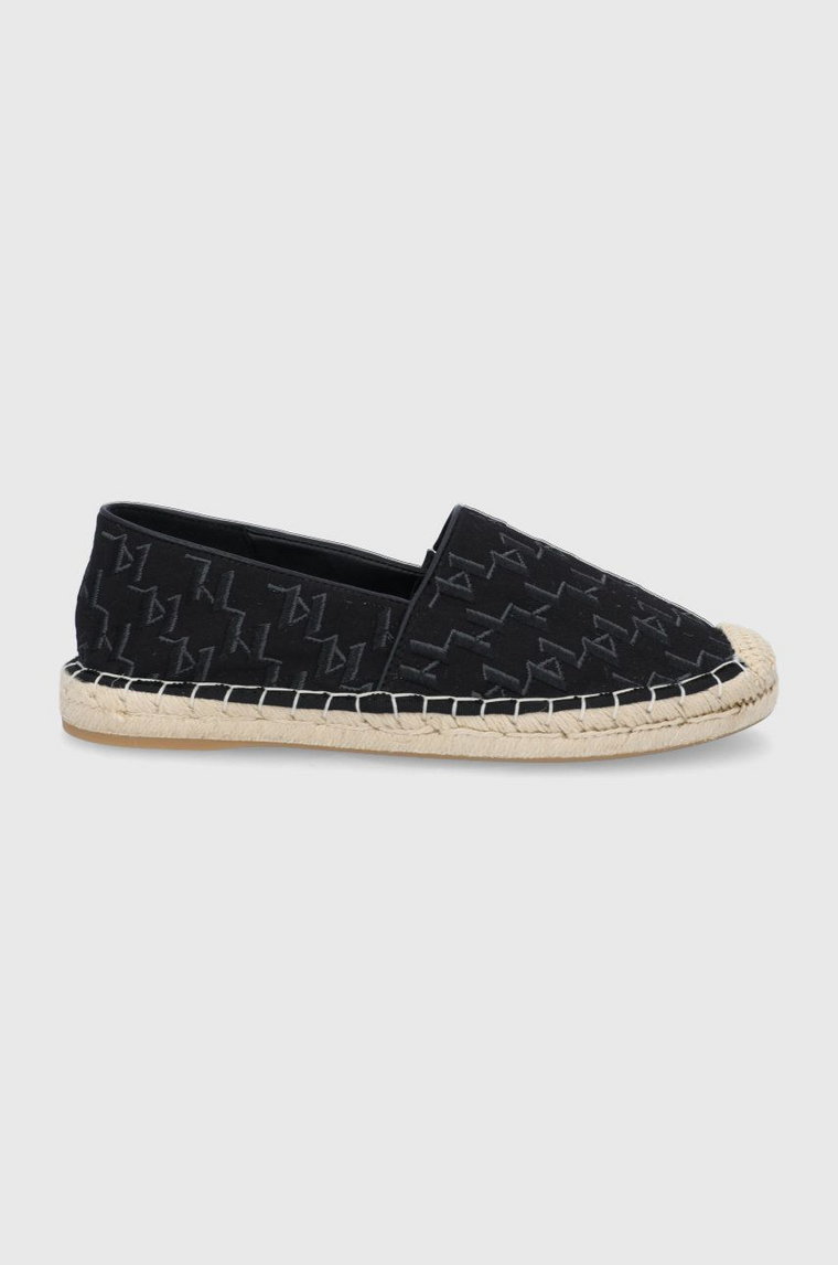 Karl Lagerfeld espadryle KAMINI KL80112.900 kolor czarny