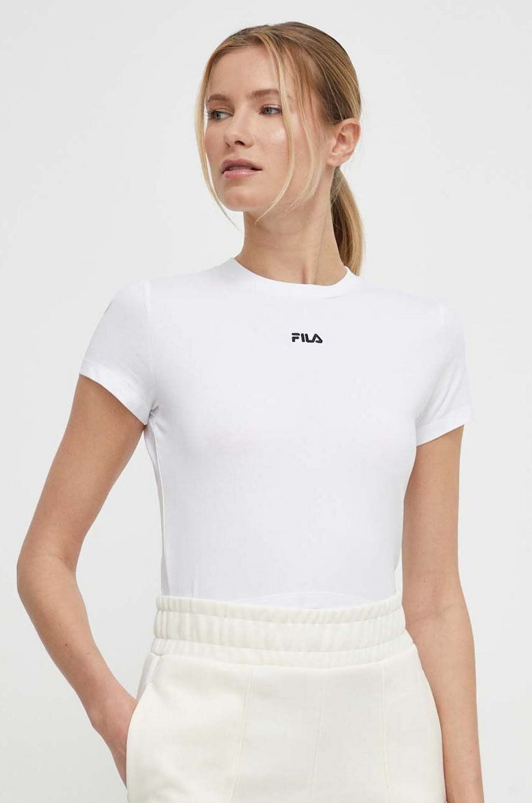 Fila top Latina damski kolor biały FAW0744