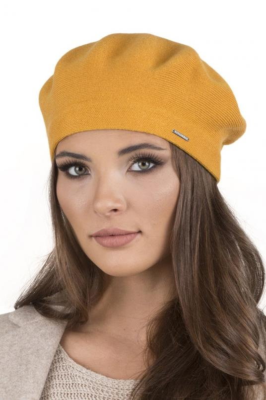 Vivisence 7005 Nakrycie głowy beret, miodowy