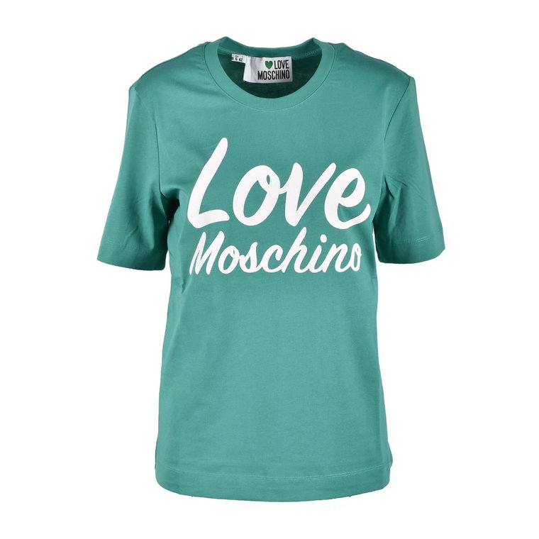 Kremowa koszulka dla kobiet Love Moschino
