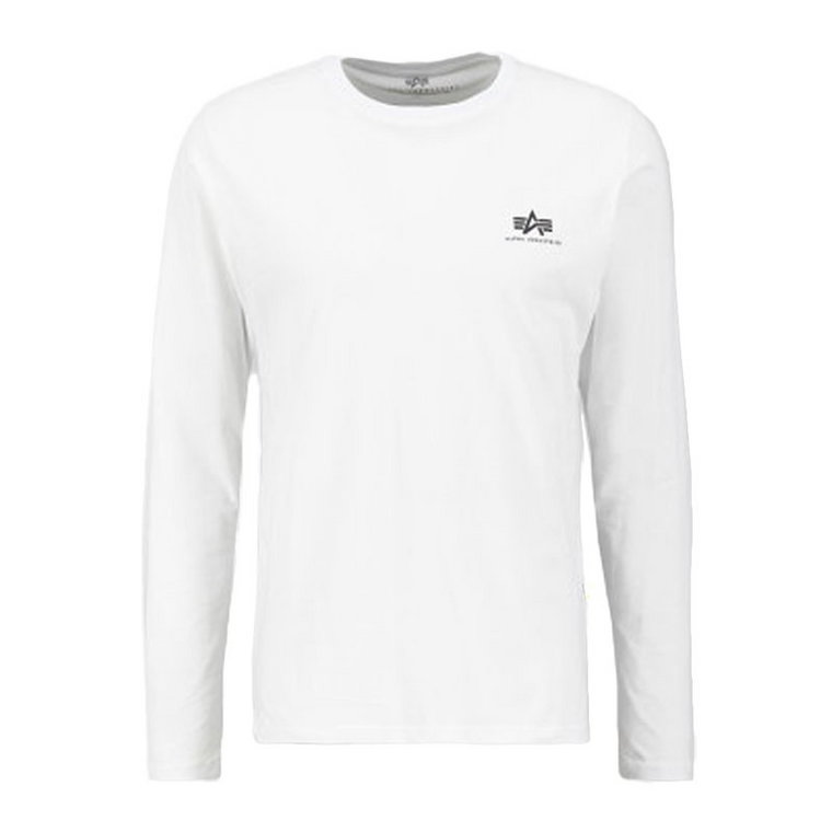 Koszulka Alpha Industries Basic LS Small Logo 19851709 - biała