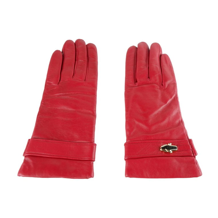 Red Lambskin Glove Cavalli Class