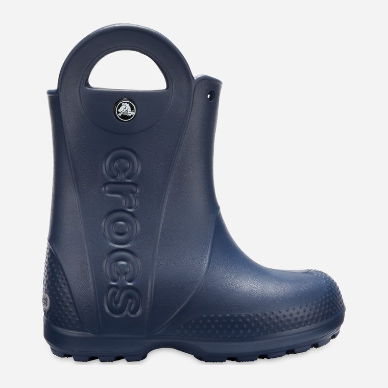 Kalosze chłopięce Crocs Handle Rain Boot Kids 12803-410 33-34 Granatowe (191448182769). Kalosze chłopięce