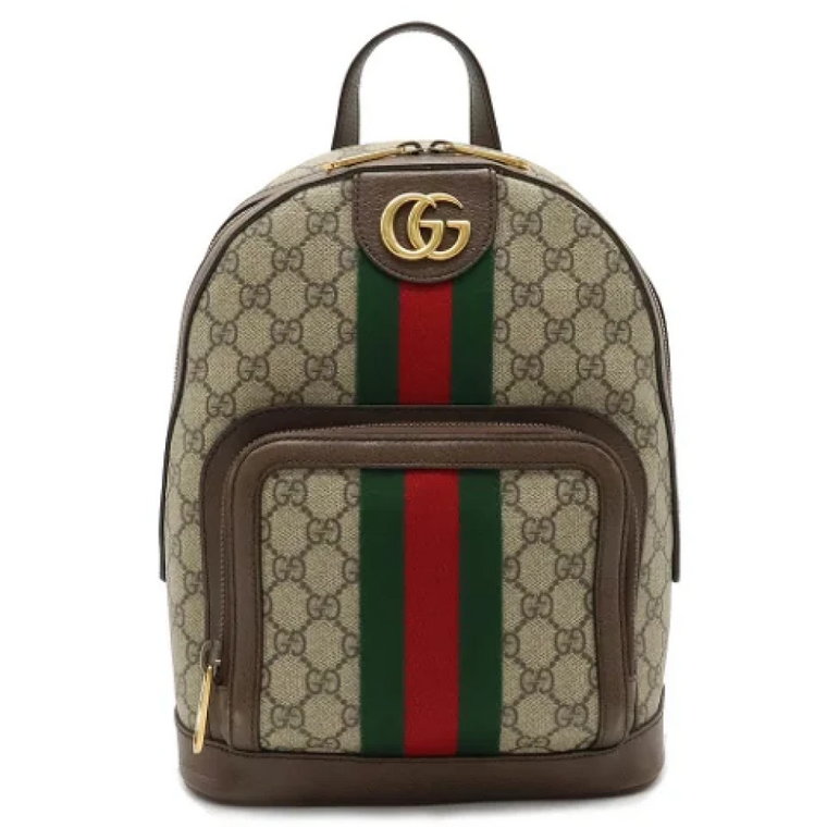 Pre-owned Canvas backpacks Gucci Vintage