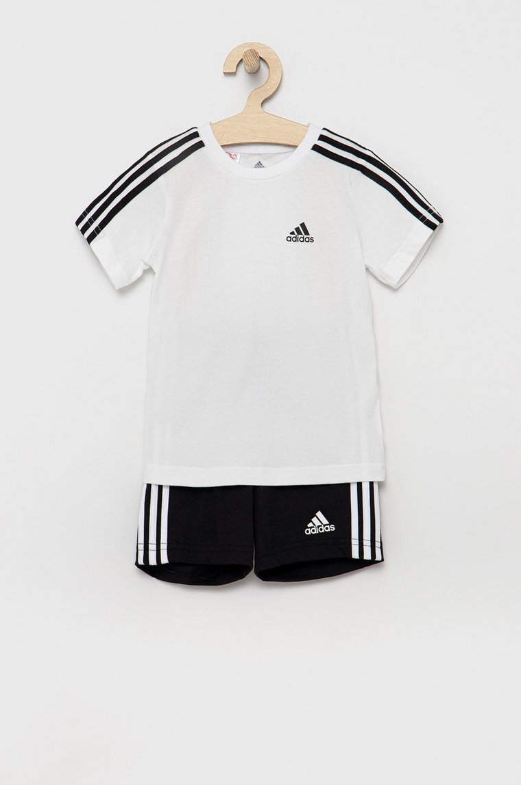 adidas Performance komplet bawełniany dziecięcy H65817 kolor biały