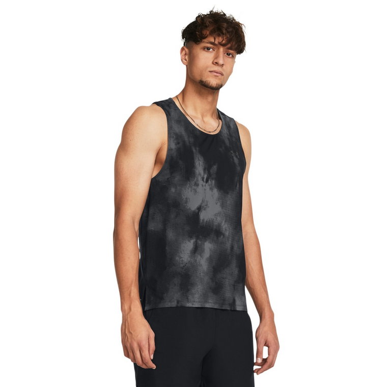 Męski top do biegania Under Armour UA Laser Wash Singlet - czarny