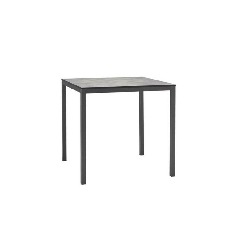 Stół Mirto 70x70 cm antracytowy/ blat cementowy