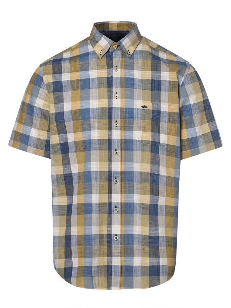 Fynch-Hatton - Koszula męska, niebieski|żółty