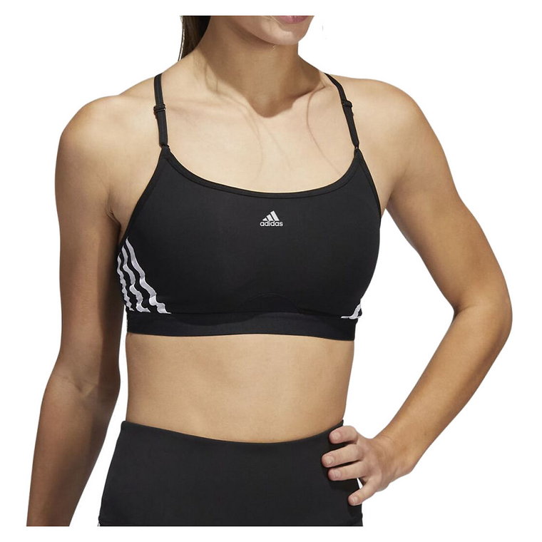 Biustonosz sportowy adidas Aeroreact Training Light-Support 3-Stripes Bra HC7862