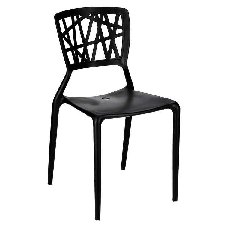 Krzesło Bush inspirowane Viento Chair czarne