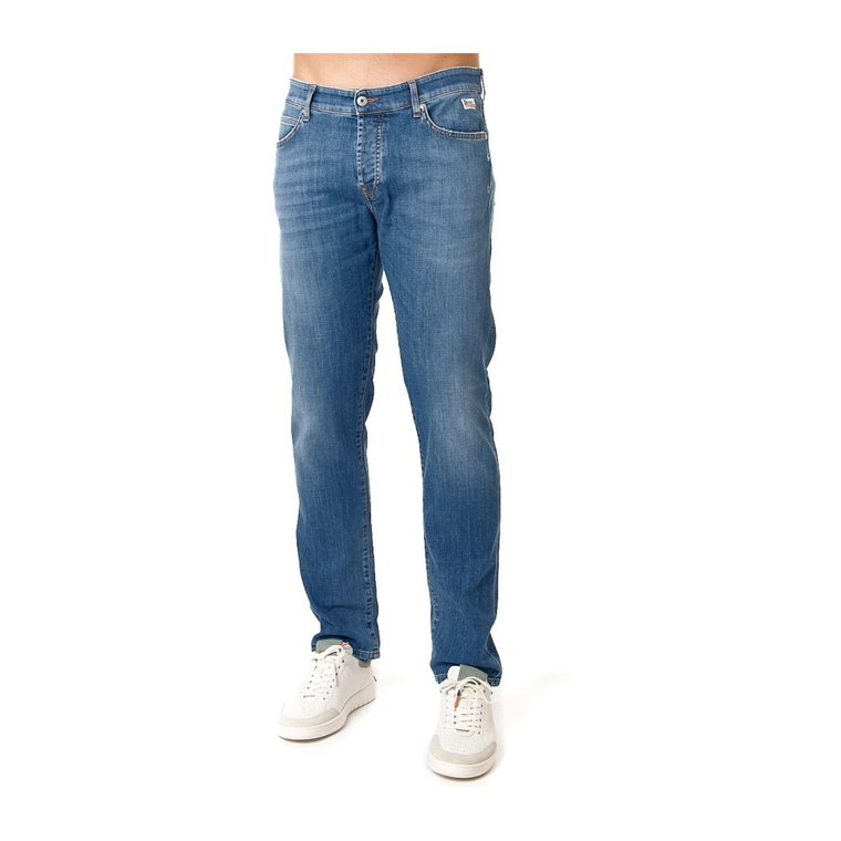 Vintage Slim Fit Jeans Niebieskie Roy Roger's