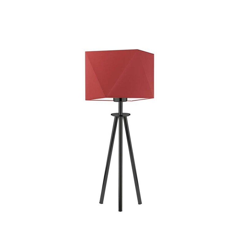 Lampka nocna LYSNE Soveto, 60 W, E27, czerwona/czarna, 50x23 cm