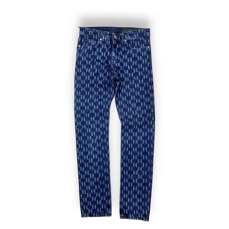 Niebieskie Bawełniane Spodnie Regular Karl Lagerfeld