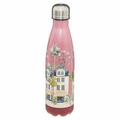 Butelka termiczna Iso Floral różowa