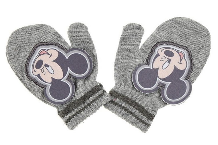 Rękawiczki niemowlęce szare Myszka Mickey Disney Baby rozmiar uniwersalny