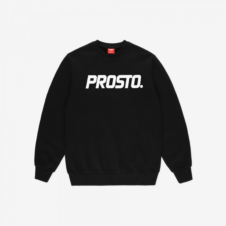 Męska bluza dresowa nierozpinana bez kaptura Prosto Crewneck Toras - czarna