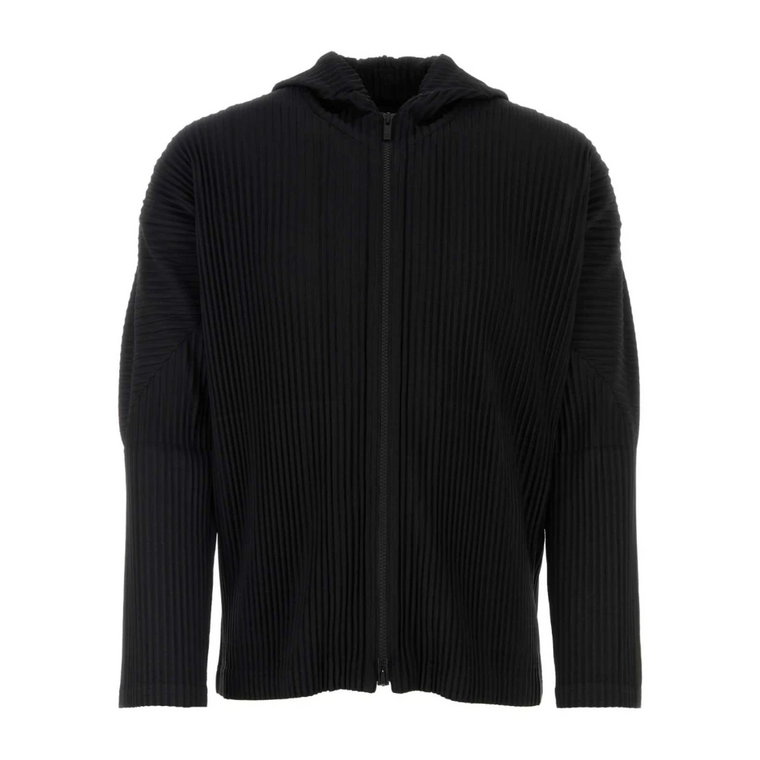 Czarny sweter z poliestru - Stylowy i wygodny Issey Miyake