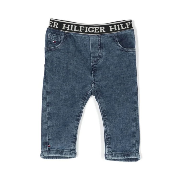 Niebieskie Spodnie Dżinsowe z Indigo Stretch Tommy Hilfiger