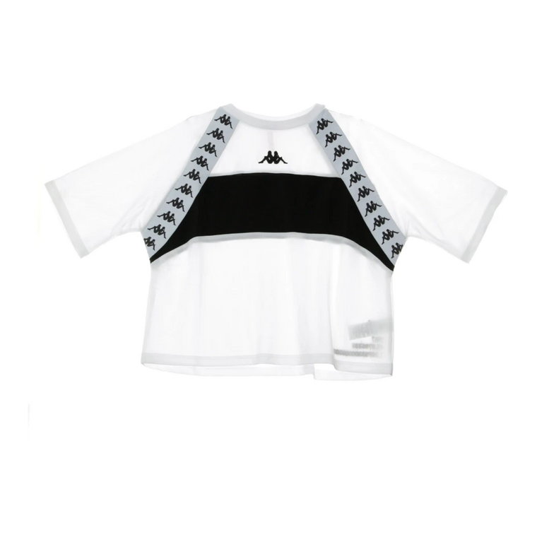 Autentyczna Biała Czarna Koszulka Streetwear Bapoka Kappa
