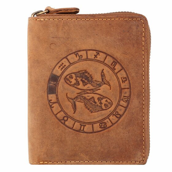 Greenburry Vintage Zodiac Wallet Leather 10 cm fische