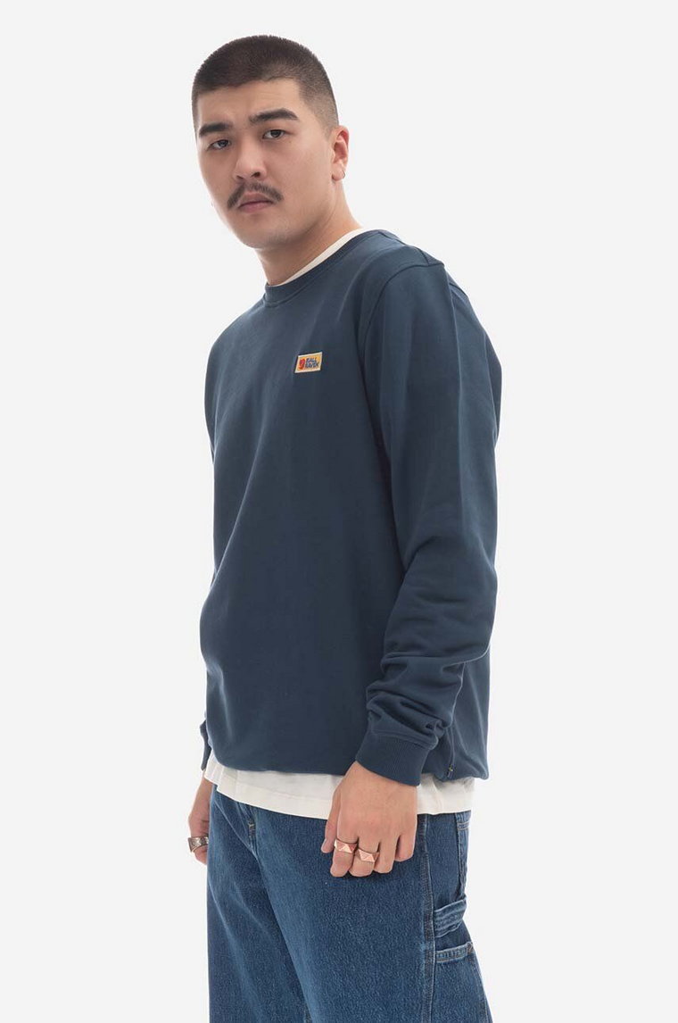 Fjallraven bluza Vardag Sweater męska kolor granatowy gładka F87070.638-638