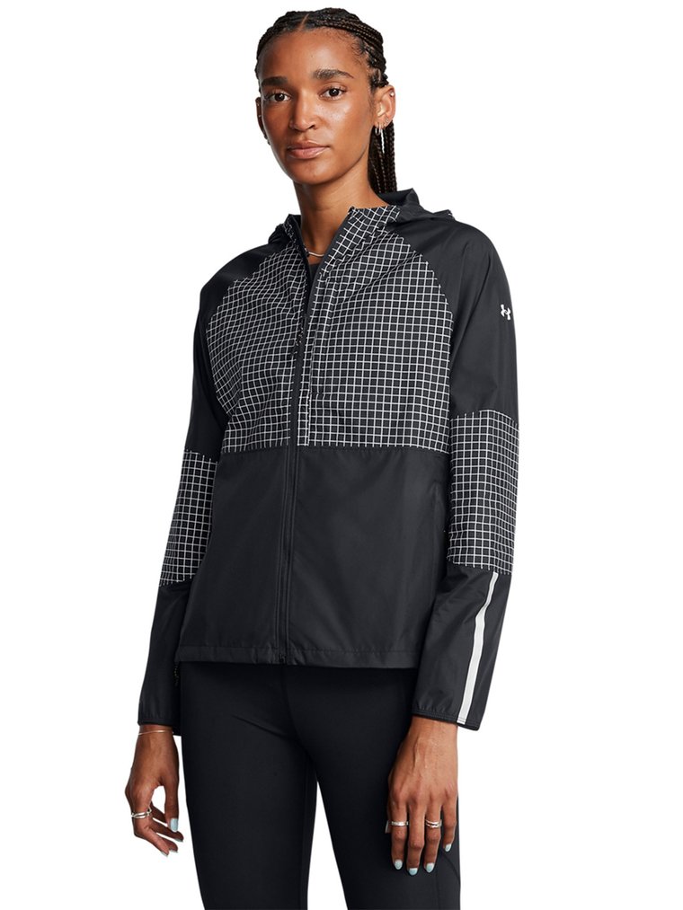 Kurtka do biegania damska Under Armour UA Launch Elite Cw Jacket - czarna