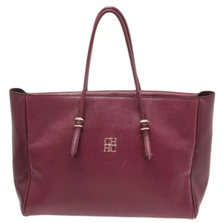 Pre-owned Leather totes Carolina Herrera Pre-owned