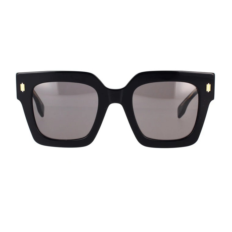 Kwadratowe Czarne Okulary Przeciwsłoneczne dla Kobiet Fendi
