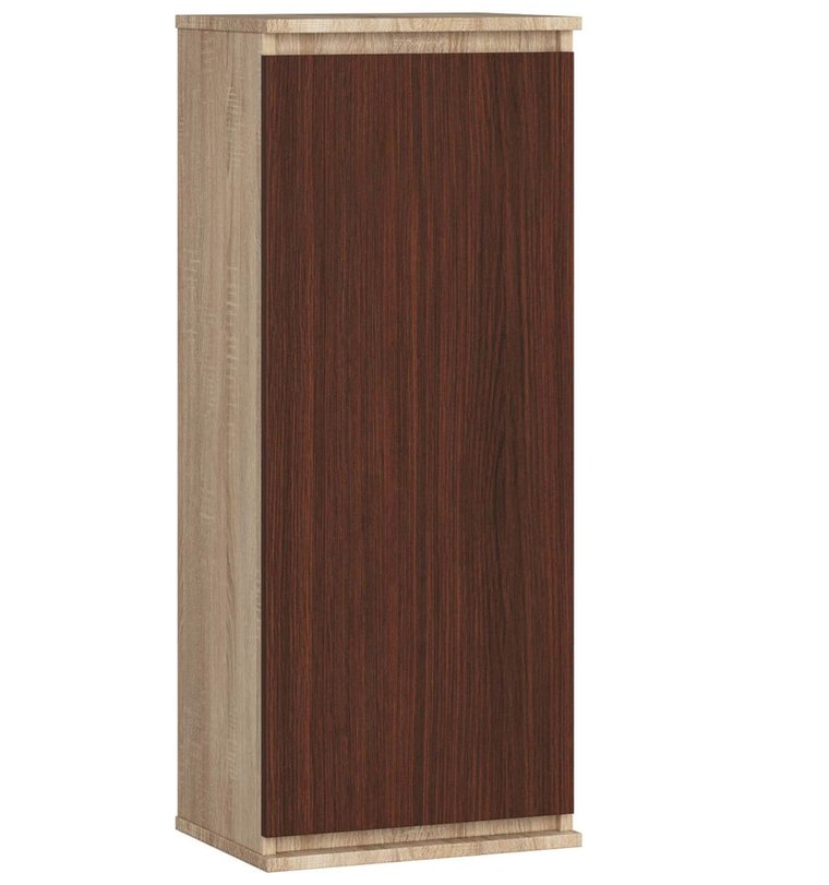 Witryna 40 cm szafka wisząca do salonu 3 półki - Dąb Sonoma Wenge