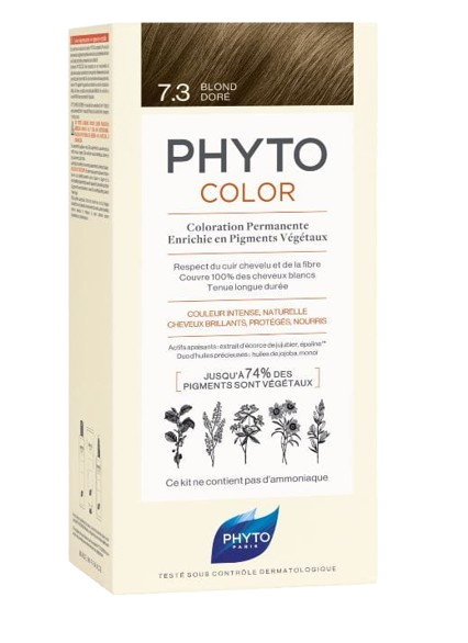 Farba Do Włosów PHYTOCOLOR 7.3 Złoty Blond