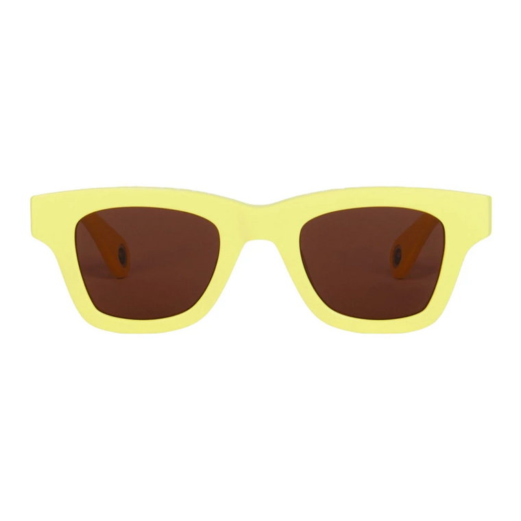 Les Lunettesocio Żółte Okulary Przeciwsłoneczne Jacquemus