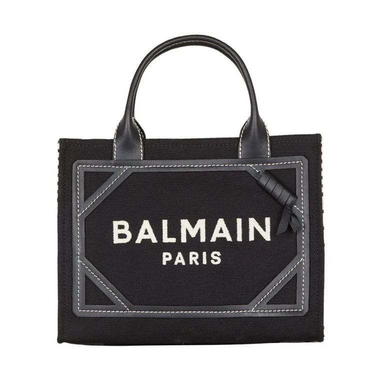 Mała torba Monogram Canvas Shopper Balmain