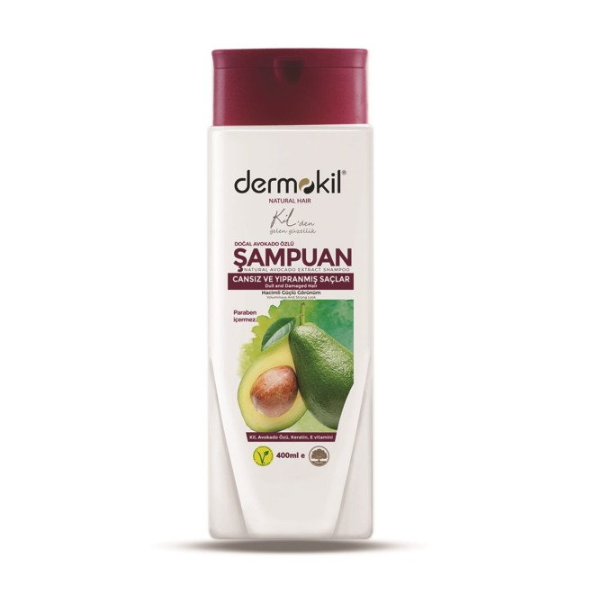 Dermokil Natural Hair szampon do włosów zniszczonych Avocado 400ml