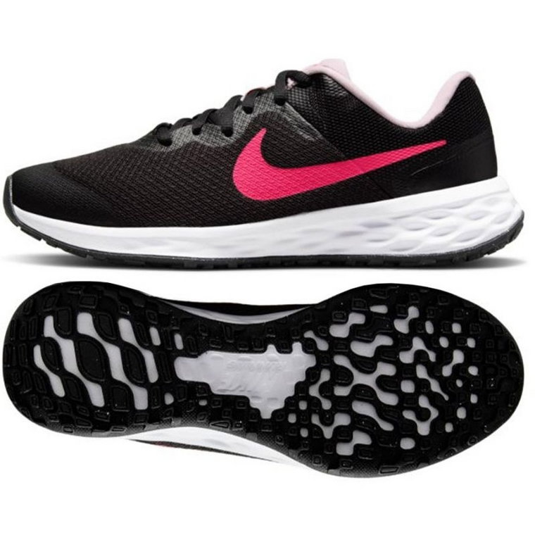 Buty do biegania Nike Revolution 6 Jr DD1096 007 czarne