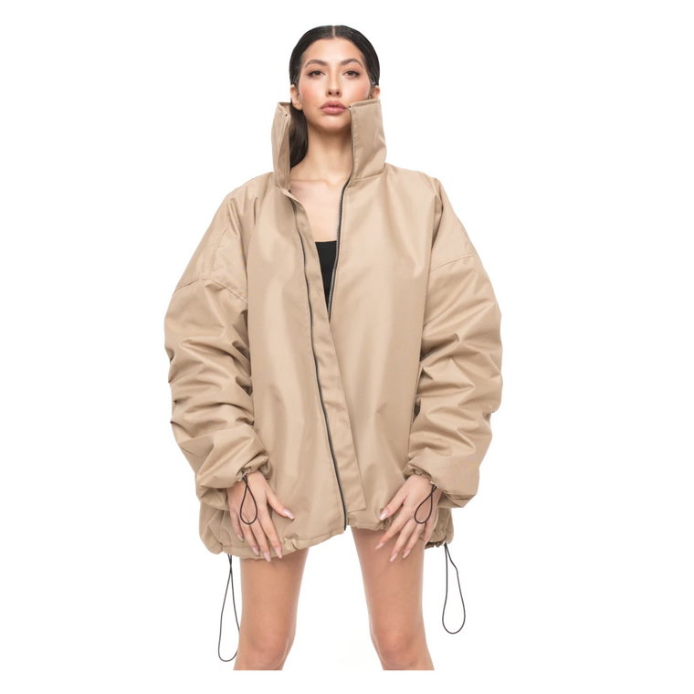 Kurtka typu bomber oversize mocca Rest Factory