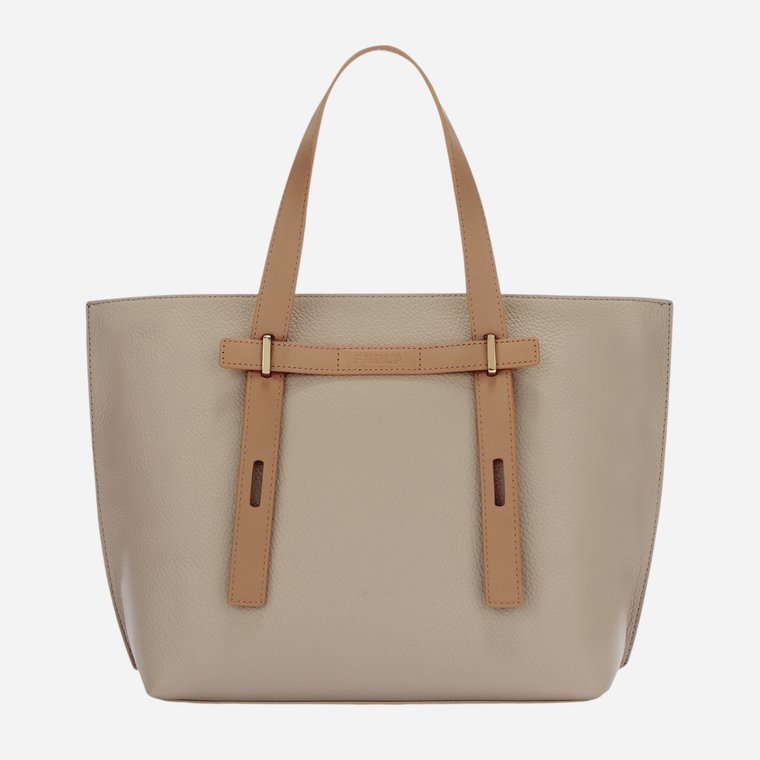 Torebka shopper damska ze skóry naturalnej Furla WB01503BX03493369S1007 Jasnobrązowa (8050597537450). Torebki