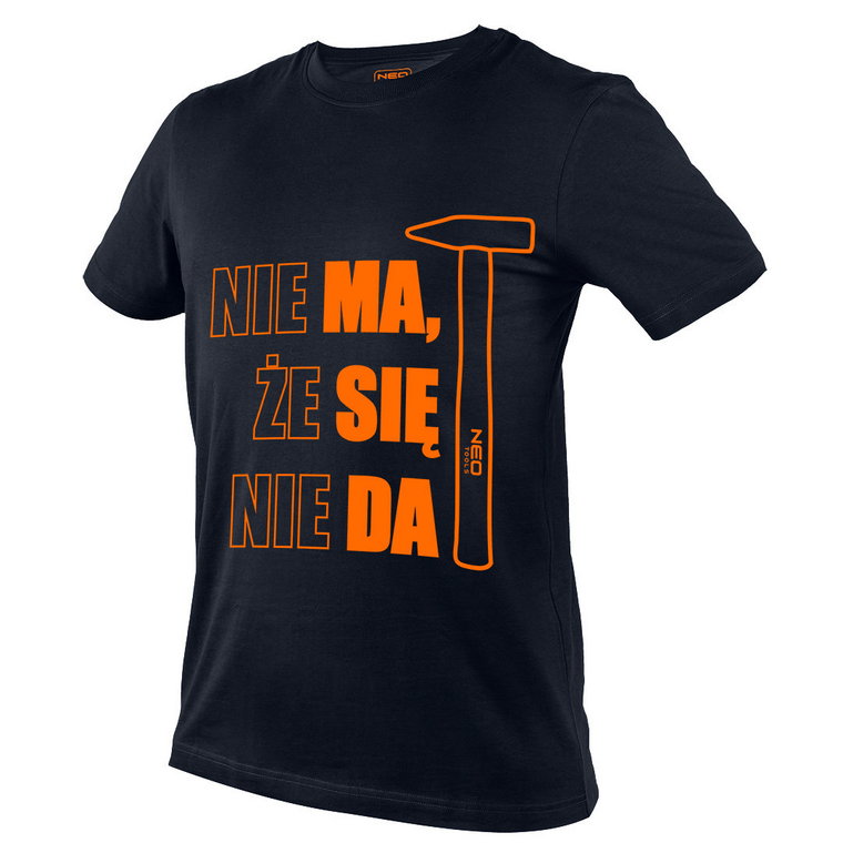 NEO T-shirt z nadrukiem, MA SIĘ DA, rozmiar XXL 81-642-XXL