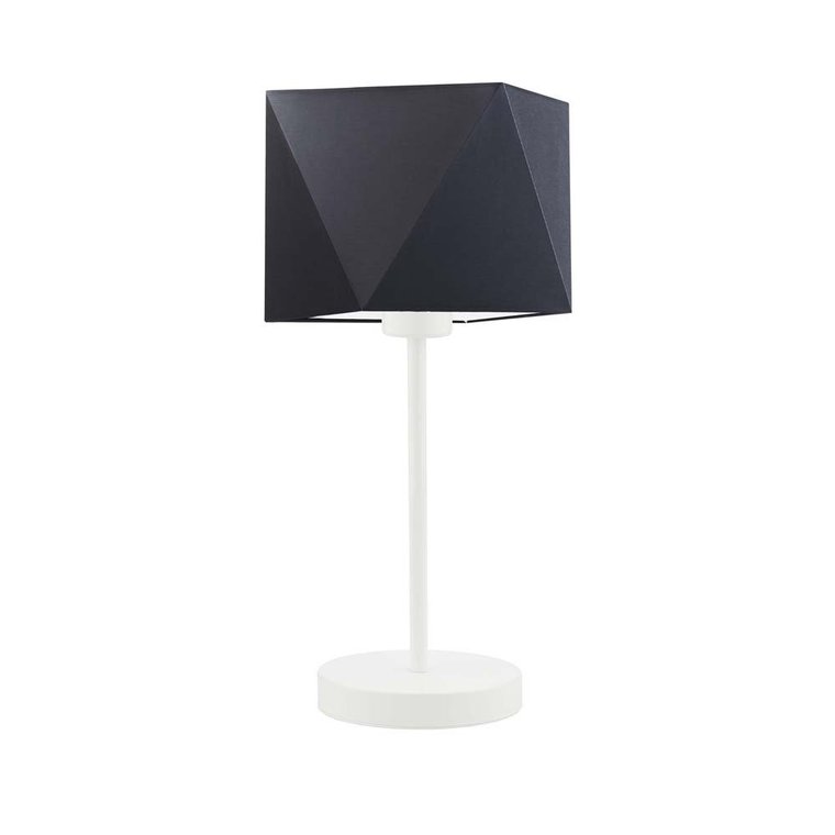 Lampka nocna LYSNE Wuhu, 60 W, E27, czarna/biała, 43x23 cm