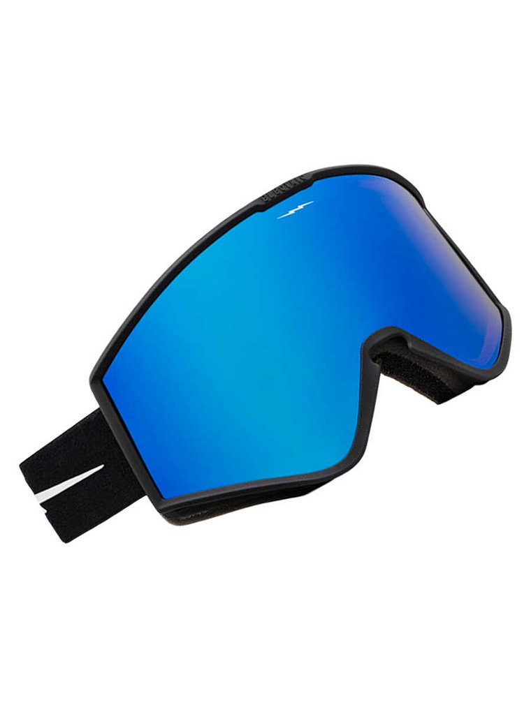 Electric KLEVELAND MATTE BLAC BLUE CHROME męskie okulary snowboardowe