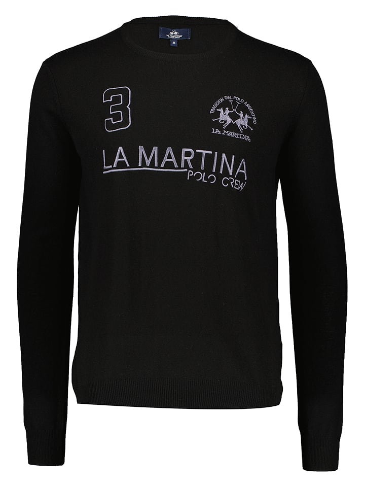 La Martina Sweter w kolorze czarnym