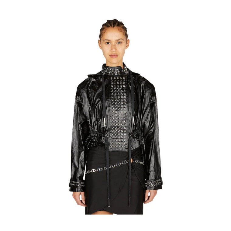 Eyelet Biker Kurtka Paco Rabanne