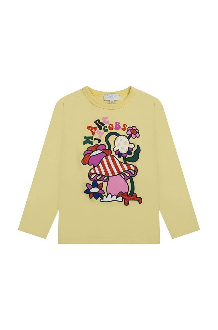 Marc Jacobs longsleeve bawełniany dziecięcy kolor żółty