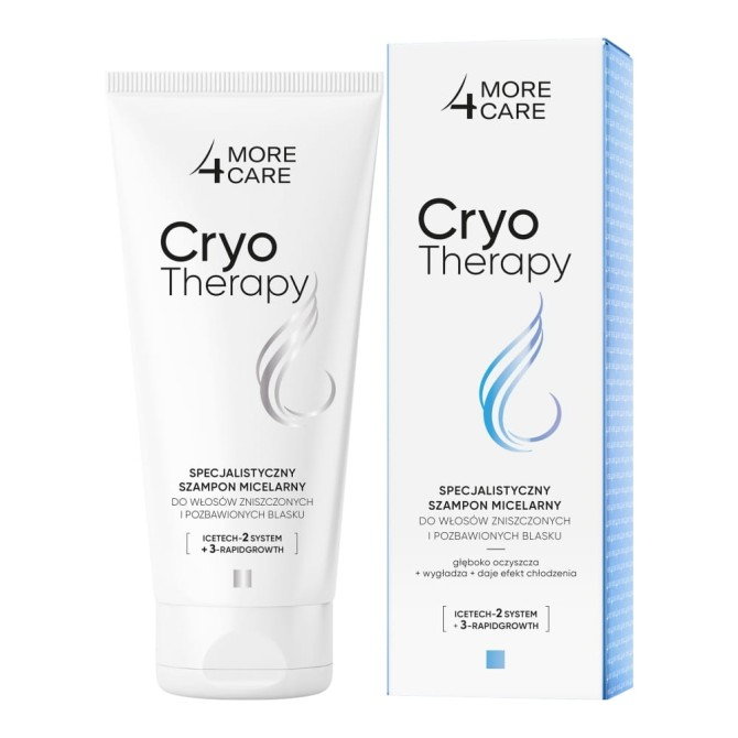 More4Care Cryotherapy specjalistyczny szampon micelarny do włosów zniszczonych 200ml