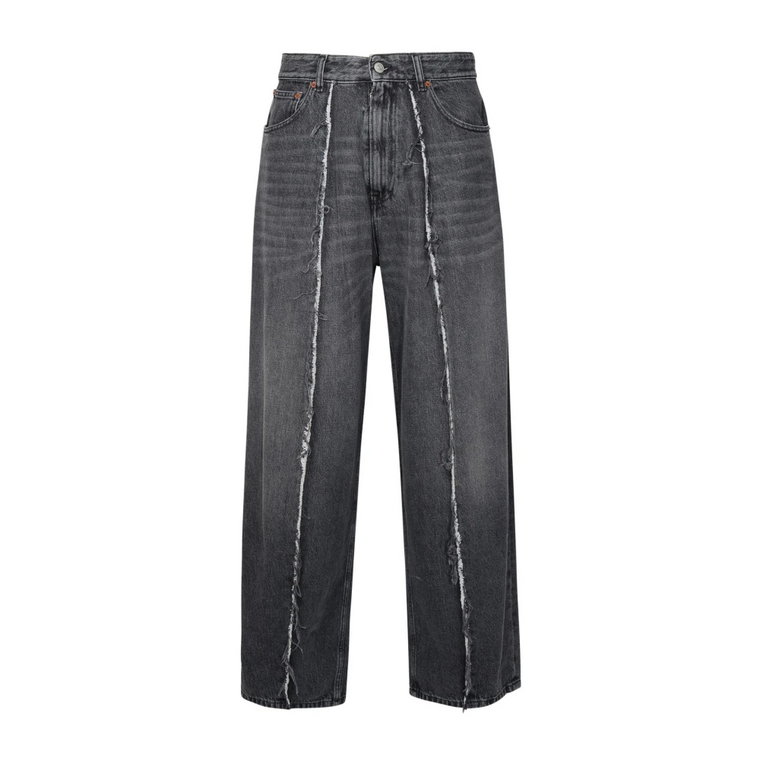 Wysokie jeansy z bawełny MM6 Maison Margiela